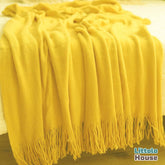Hand Woven Premium Fringe Layer L024 | Mustard